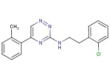 N-[2-(2-chlorophenyl)ethyl]-5-(2-methylphenyl)-1,2,4-triazin-3-amine