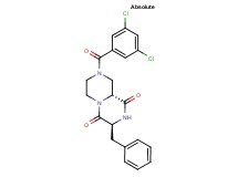 (3S,9aR)-3-benzyl-8-(3,5-dichlorobenzoyl)tetrahydro-2H-pyrazino[1,2-a]pyrazine-1,4(3H,6H)-dione