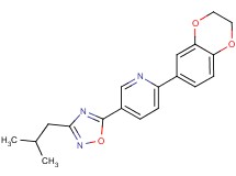 2-(2,3-dihydro-1,4-benzodioxin-6-yl)-5-(3-isobutyl-1,2,4-oxadiazol-5-yl)pyridine