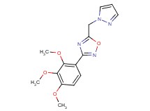 5-(1H-pyrazol-1-ylmethyl)-3-(2,3,4-trimethoxyphenyl)-1,2,4-oxadiazole