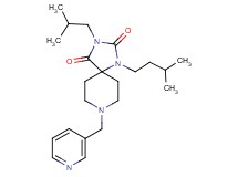 3-isobutyl-1-(3-methylbutyl)-8-(3-pyridinylmethyl)-1,3,8-triazaspiro[4.5]decane-2,4-dione