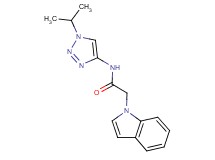 2-(1H-indol-1-yl)-N-(1-isopropyl-1H-1,2,3-triazol-4-yl)acetamide