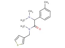 2-(dimethylamino)-N-methyl-2-(3-methylphenyl)-N-(3-thienylmethyl)acetamide