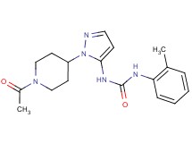 N-[1-(1-acetylpiperidin-4-yl)-1H-pyrazol-5-yl]-N'-(2-methylphenyl)urea