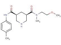 (3R*,5S*)-N-(2-methoxyethyl)-N-methyl-N'-(4-methylphenyl)piperidine-3,5-dicarboxamide