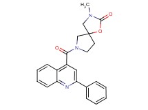 3-methyl-7-[(2-phenyl-4-quinolinyl)carbonyl]-1-oxa-3,7-diazaspiro[4.4]nonan-2-one