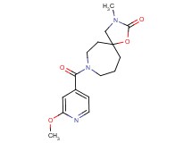 8-(2-methoxyisonicotinoyl)-3-methyl-1-oxa-3,8-diazaspiro[4.6]undecan-2-one