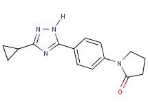 1-[4-(3-cyclopropyl-1H-1,2,4-triazol-5-yl)phenyl]pyrrolidin-2-one