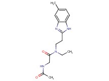 2-(acetylamino)-N-ethyl-N-[2-(5-methyl-1H-benzimidazol-2-yl)ethyl]acetamide