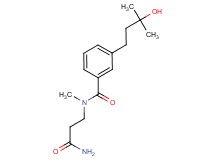N-(3-amino-3-oxopropyl)-3-(3-hydroxy-3-methylbutyl)-N-methylbenzamide
