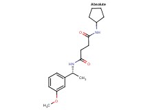 N-cyclopentyl-N'-[(1R)-1-(3-methoxyphenyl)ethyl]succinamide