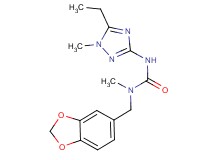 N-(1,3-benzodioxol-5-ylmethyl)-N'-(5-ethyl-1-methyl-1H-1,2,4-triazol-3-yl)-N-methylurea