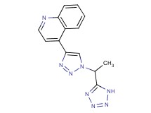 4-{1-[1-(1H-tetrazol-5-yl)ethyl]-1H-1,2,3-triazol-4-yl}quinoline