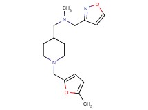 (3-isoxazolylmethyl)methyl({1-[(5-methyl-2-furyl)methyl]-4-piperidinyl}methyl)amine