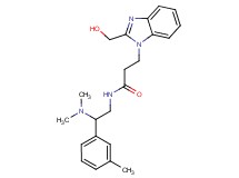 N-[2-(dimethylamino)-2-(3-methylphenyl)ethyl]-3-[2-(hydroxymethyl)-1H-benzimidazol-1-yl]propanamide