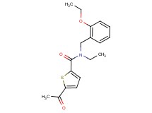 5-acetyl-N-(2-ethoxybenzyl)-N-ethylthiophene-2-carboxamide