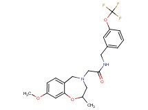 2-(8-methoxy-2-methyl-2,3-dihydro-1,4-benzoxazepin-4(5H)-yl)-N-[3-(trifluoromethoxy)benzyl]acetamide