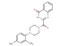 2-{[4-(2,4-dimethylphenyl)-1-piperazinyl]carbonyl}-4(3H)-quinazolinone trifluoroacetate