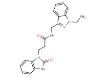 N-[(1-ethyl-1H-indazol-3-yl)methyl]-3-(2-oxo-2,3-dihydro-1H-benzimidazol-1-yl)propanamide