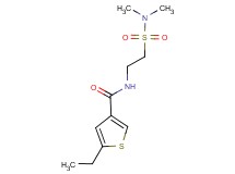 N-{2-[(dimethylamino)sulfonyl]ethyl}-5-ethylthiophene-3-carboxamide