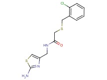 N-[(2-amino-1,3-thiazol-4-yl)methyl]-2-[(2-chlorobenzyl)thio]acetamide