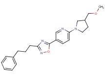 2-[3-(methoxymethyl)pyrrolidin-1-yl]-5-[3-(3-phenylpropyl)-1,2,4-oxadiazol-5-yl]pyridine