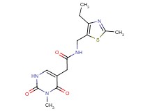 N-[(4-ethyl-2-methyl-1,3-thiazol-5-yl)methyl]-2-(3-methyl-2,4-dioxo-1,2,3,4-tetrahydropyrimidin-5-yl)acetamide