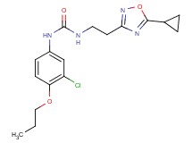 N-(3-chloro-4-propoxyphenyl)-N'-[2-(5-cyclopropyl-1,2,4-oxadiazol-3-yl)ethyl]urea