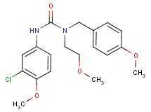 N'-(3-chloro-4-methoxyphenyl)-N-(4-methoxybenzyl)-N-(2-methoxyethyl)urea