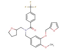 N-[3-(2-furylmethoxy)-4-methoxybenzyl]-N-(tetrahydro-2-furanylmethyl)-4-(trifluoromethyl)benzamide