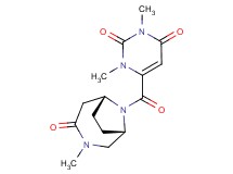 1,3-dimethyl-6-{[(1S*,6R*)-3-methyl-4-oxo-3,9-diazabicyclo[4.2.1]non-9-yl]carbonyl}-2,4(1H,3H)-pyrimidinedione