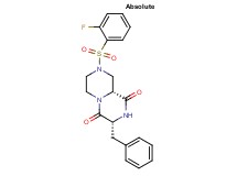 (3R,9aR)-3-benzyl-8-[(2-fluorophenyl)sulfonyl]tetrahydro-2H-pyrazino[1,2-a]pyrazine-1,4(3H,6H)-dione