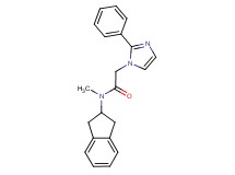 N-(2,3-dihydro-1H-inden-2-yl)-N-methyl-2-(2-phenyl-1H-imidazol-1-yl)acetamide