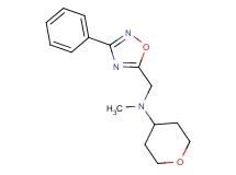 N-methyl-N-[(3-phenyl-1,2,4-oxadiazol-5-yl)methyl]tetrahydro-2H-pyran-4-amine