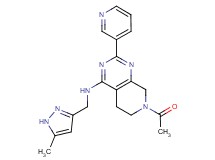 7-acetyl-N-[(5-methyl-1H-pyrazol-3-yl)methyl]-2-pyridin-3-yl-5,6,7,8-tetrahydropyrido[3,4-d]pyrimidin-4-amine