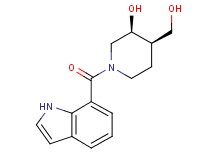 (3S*,4R*)-4-(hydroxymethyl)-1-(1H-indol-7-ylcarbonyl)-3-piperidinol