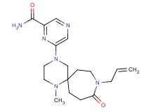 6-(9-allyl-1-methyl-10-oxo-1,4,9-triazaspiro[5.6]dodec-4-yl)-2-pyrazinecarboxamide