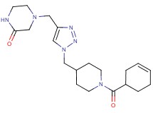 4-[(1-{[1-(3-cyclohexen-1-ylcarbonyl)-4-piperidinyl]methyl}-1H-1,2,3-triazol-4-yl)methyl]-2-piperazinone trifluoroacetate