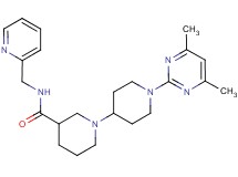1'-(4,6-dimethylpyrimidin-2-yl)-N-(pyridin-2-ylmethyl)-1,4'-bipiperidine-3-carboxamide