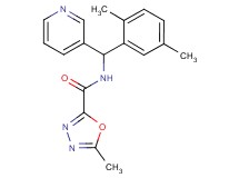 N-[(2,5-dimethylphenyl)(pyridin-3-yl)methyl]-5-methyl-1,3,4-oxadiazole-2-carboxamide