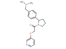 N,N-dimethyl-1-(4-{1-[(pyridin-3-yloxy)acetyl]pyrrolidin-2-yl}phenyl)methanamine