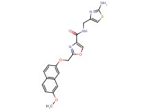 N-[(2-amino-1,3-thiazol-4-yl)methyl]-2-{[(7-methoxy-2-naphthyl)oxy]methyl}-1,3-oxazole-4-carboxamide