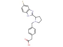 (4-{[2-(5-fluoro-1H-benzimidazol-2-yl)-1-pyrrolidinyl]methyl}phenyl)acetic acid