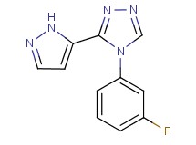 4-(3-fluorophenyl)-3-(1H-pyrazol-5-yl)-4H-1,2,4-triazole