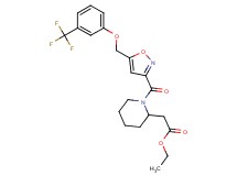 ethyl {1-[(5-{[3-(trifluoromethyl)phenoxy]methyl}-3-isoxazolyl)carbonyl]-2-piperidinyl}acetate