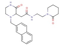 2-[1-(2-naphthylmethyl)-3-oxo-2-piperazinyl]-N-[2-(2-oxo-1-piperidinyl)ethyl]acetamide