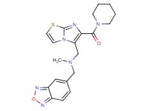 (2,1,3-benzoxadiazol-5-ylmethyl)methyl{[6-(1-piperidinylcarbonyl)imidazo[2,1-b][1,3]thiazol-5-yl]methyl}amine