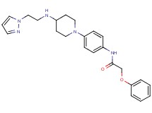 2-phenoxy-N-[4-(4-{[2-(1H-pyrazol-1-yl)ethyl]amino}-1-piperidinyl)phenyl]acetamide