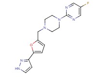 5-fluoro-2-(4-{[5-(1H-pyrazol-3-yl)-2-furyl]methyl}piperazin-1-yl)pyrimidine