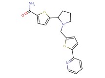 5-(1-{[5-(2-pyridinyl)-2-thienyl]methyl}-2-pyrrolidinyl)-2-thiophenecarboxamide
